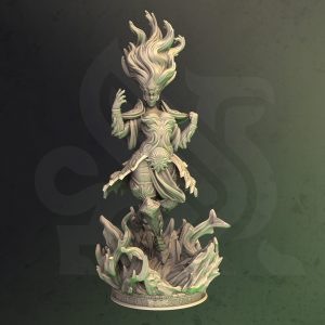 Hada elfa hechicera maga bruja fuego Miniatura