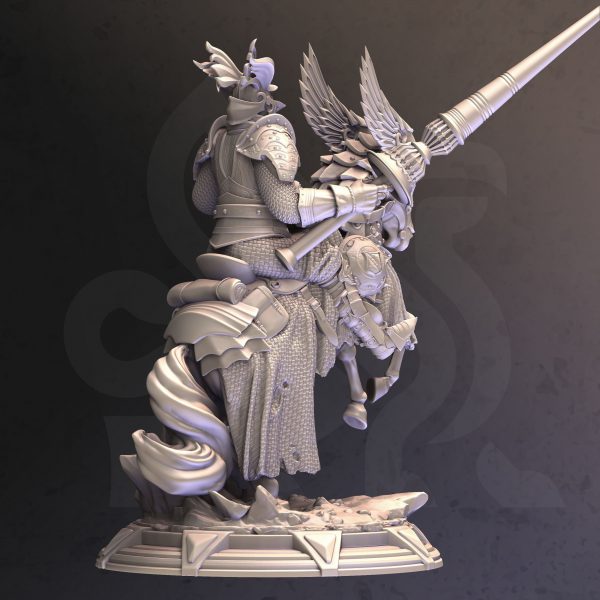 Paladín Soldado Caballero Lanza Miniatura - Imagen 2