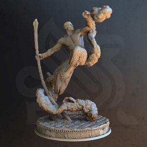 Monje Guerrero Hechizo Arte Marcial Nube