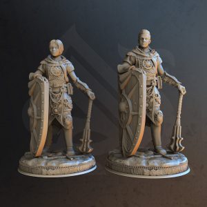 Luchador Soldado Caballero Guerrero Miniatura