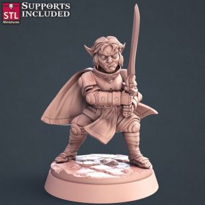 Mediano Paladin Guerrero Luchador Espada Caballero PJ
