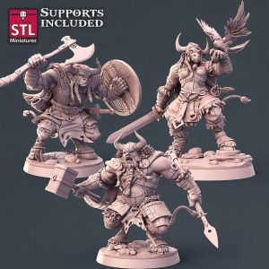 Set Minotauros Vikingos Bestias Guerreros Luchadores