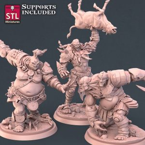 Set Gigantes Ettin Monstruos Enemigos