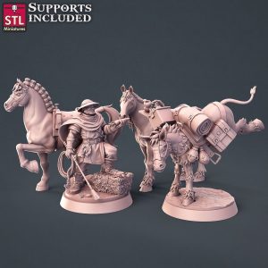 Set Domador Entrenador Adiestrador Instructor Caballo NPC