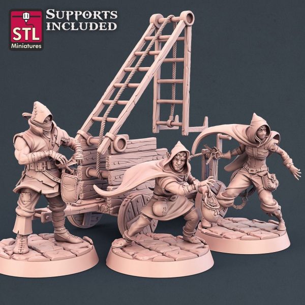 Ladrón Bandido Asesino Set Pack Hombre Luchador Guerrero - Imagen 2