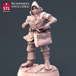 Ladrón Bandido Asesino Set Pack Hombre Luchador Guerrero
