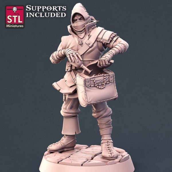 Ladrón Bandido Asesino Set Pack Hombre Luchador Guerrero
