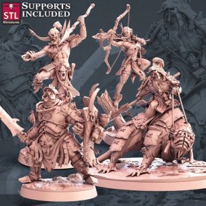 Set Orco Banda Guerra Enemigos Tribal Salvaje