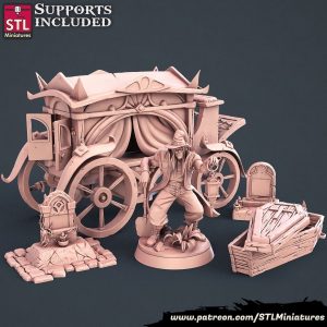 Set Enterrador Lápida Cadáver Medieval Fantástico Escenografía
