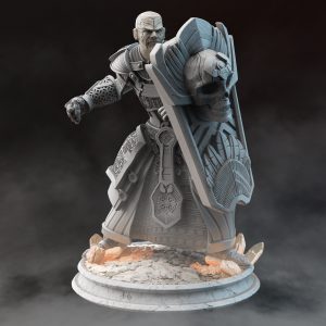 Elemental Piedra Tierra Guerrero Luchador Paladin