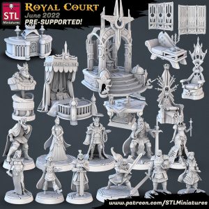 Set Corte Real Rey Reina Príncipe Princesa Consejero Caballero (10% off)