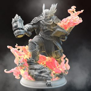 Paladín Guerrero Guardián Caballero Solado Elemental Fuego