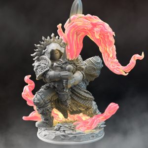 Elemental Fuego Avatar Guerrero Paladín Guardián