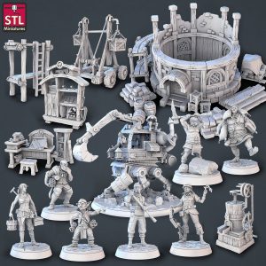 Set Escenografía Constructores - Arquitecto Goblin Mujer
