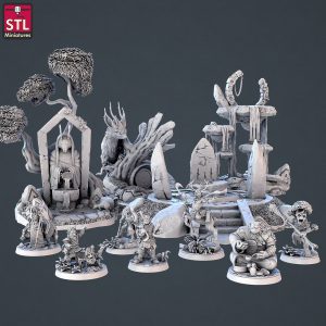 Set Protectores del Bosque -  Portal Fuente Altar Naturaleza