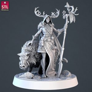 Mujer / Guardiana Druida Exploradora Guerrera / Protector del Bosque
