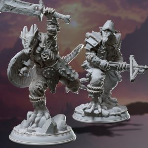 Kobold Soldado Guerrero Luchador Guardián Bárbaro Escudo Ballesta /