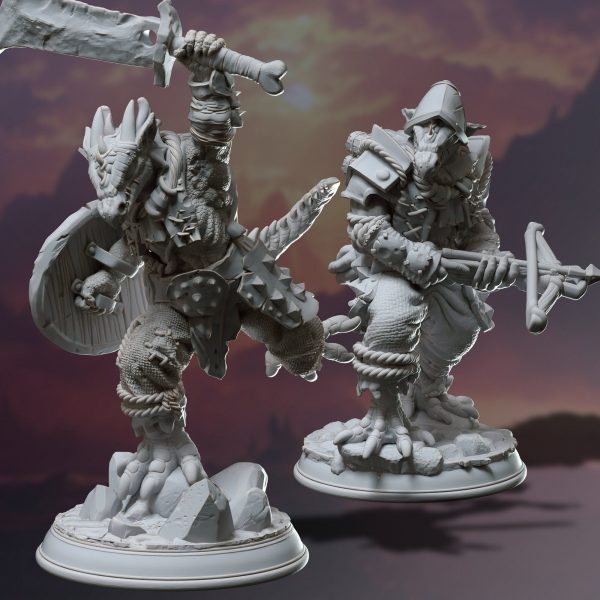 Kobold Soldado Guerrero Luchador Guardián Bárbaro Escudo Ballesta /