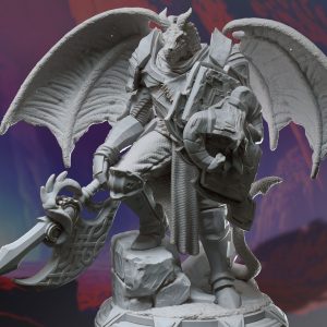 Dragón Dracónido Guerrero Soldado Luchador Bárbaro Caballero /