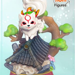 okami amaterasu lobo videojuego diorama chibi