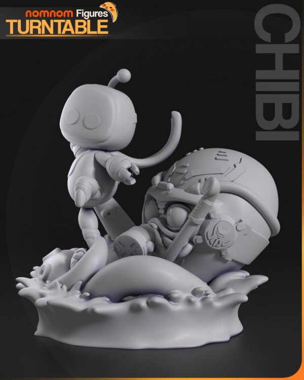 Astro Bot Wako Tako Videojuego Robot Pulpo / Diorama ∞ Figura resina ∞ Modelo ∞ Escultura ∞ Estatua ∞ Deco ∞ Pintar Fanart - Imagen 6