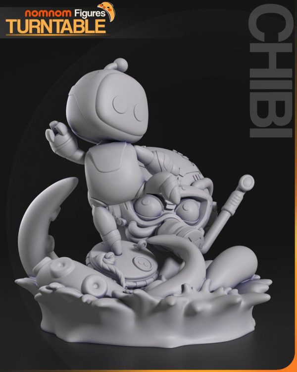 Astro Bot Wako Tako Videojuego Robot Pulpo / Diorama ∞ Figura resina ∞ Modelo ∞ Escultura ∞ Estatua ∞ Deco ∞ Pintar Fanart - Imagen 8